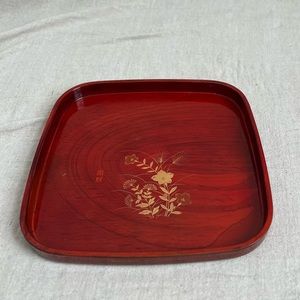 Vintage Chinese Wooden Tea Tray